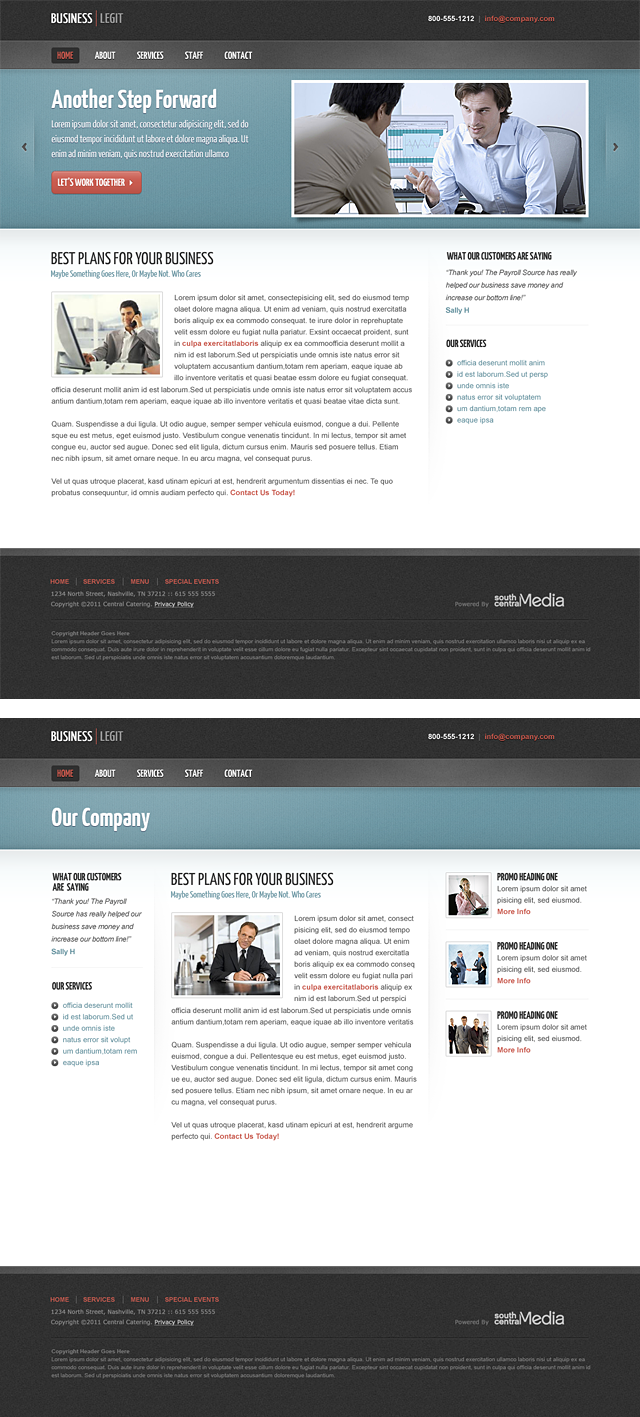 work : web design : Business Legit Theme