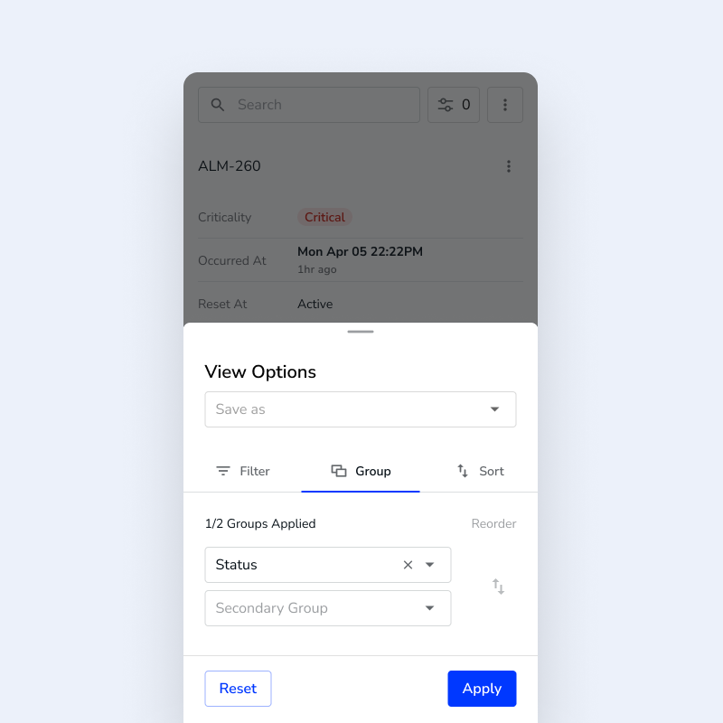 DataGrid grouping options